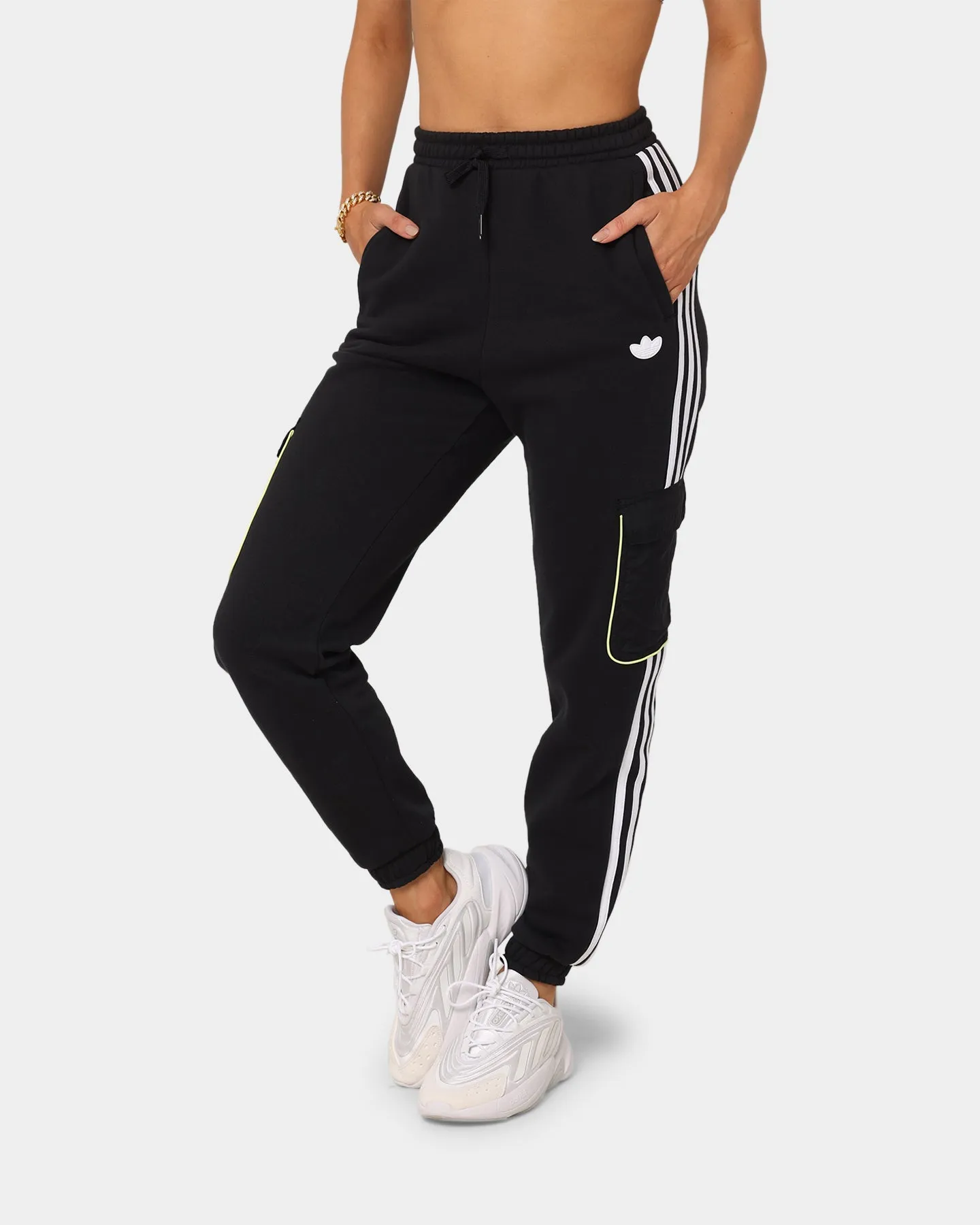 Adidas Women's Piping Cargo Pants Black