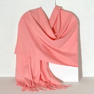 Aggie Cashmere Mix Wrap - Candy Pink