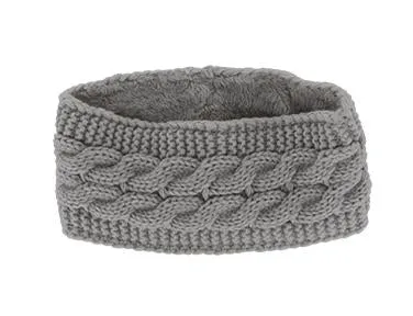 Britt Knit Plush LINED HEADWARMER