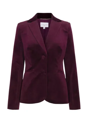 Brooklyn Jacket Plum Velvet