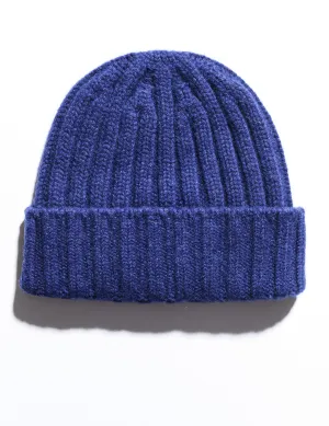 Cashmere Beanie - Denim Blue