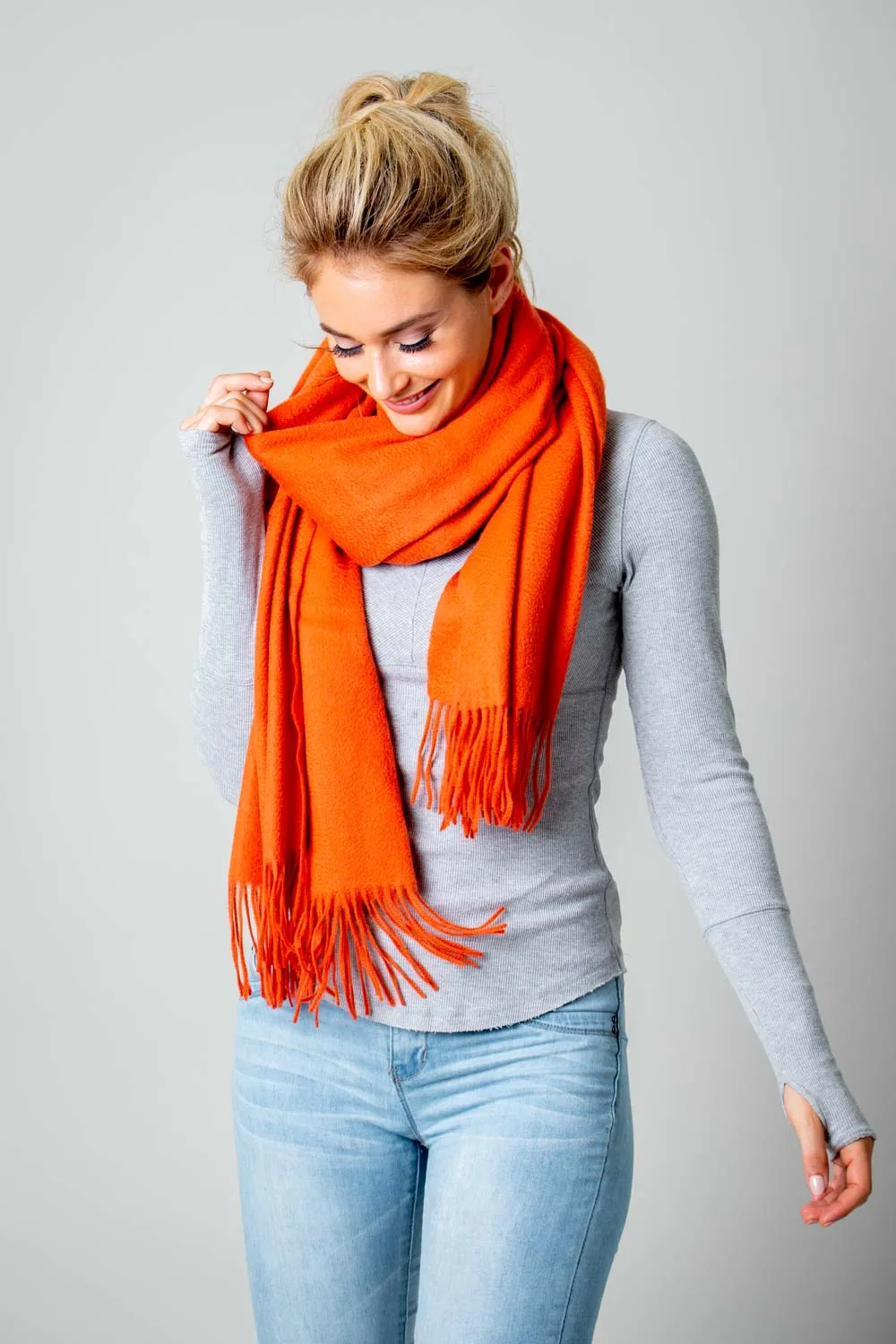 Cashmere Stole - Persimmon