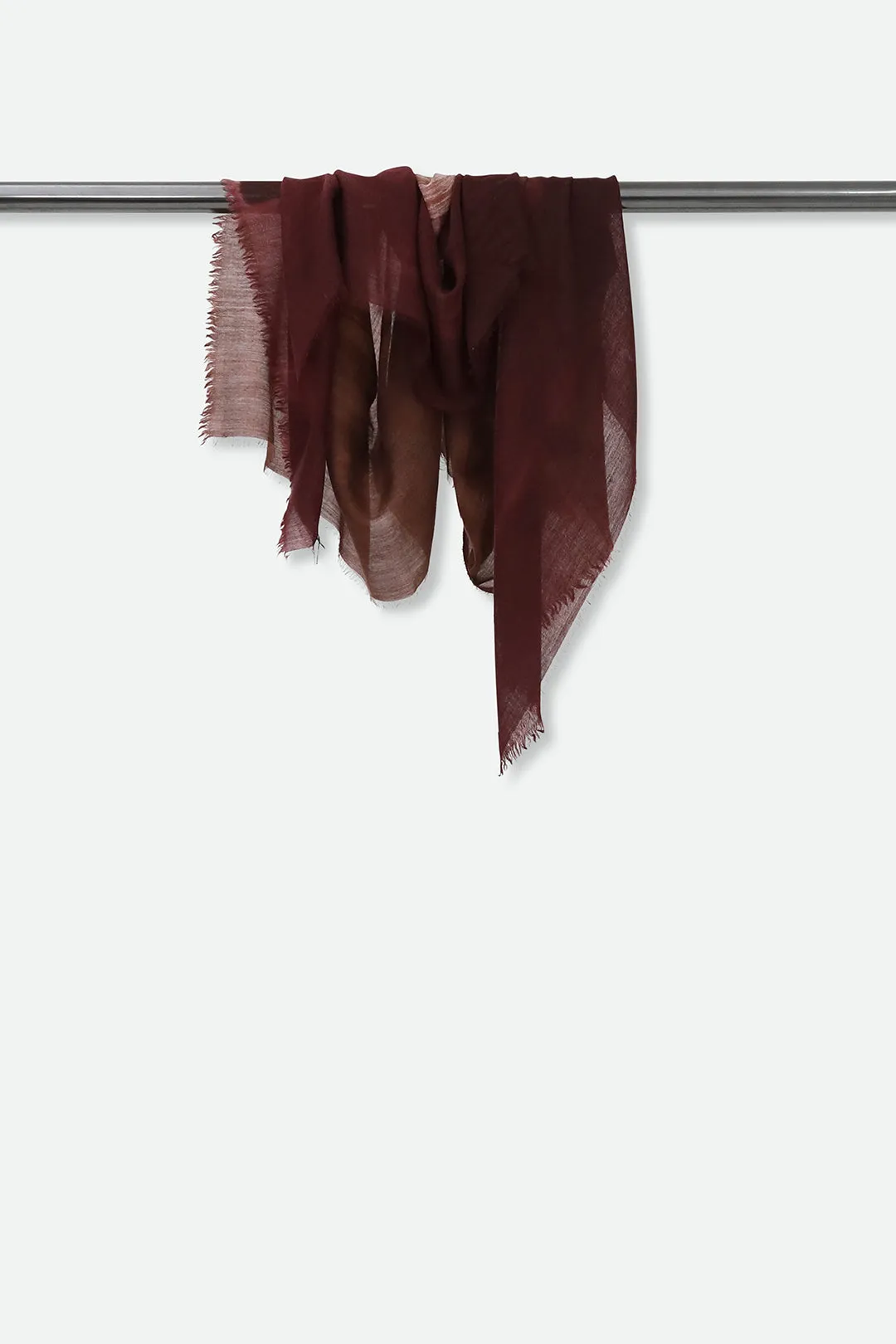 CHESTNUT BURGUNDY ITALIAN CASHMERE SCARF