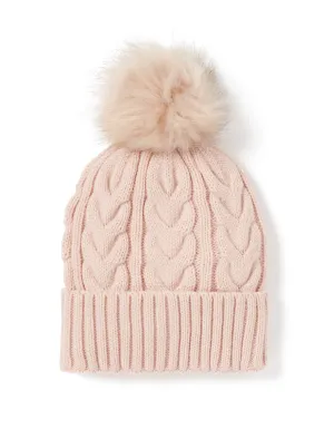 Cleo Cable Pom Beanie