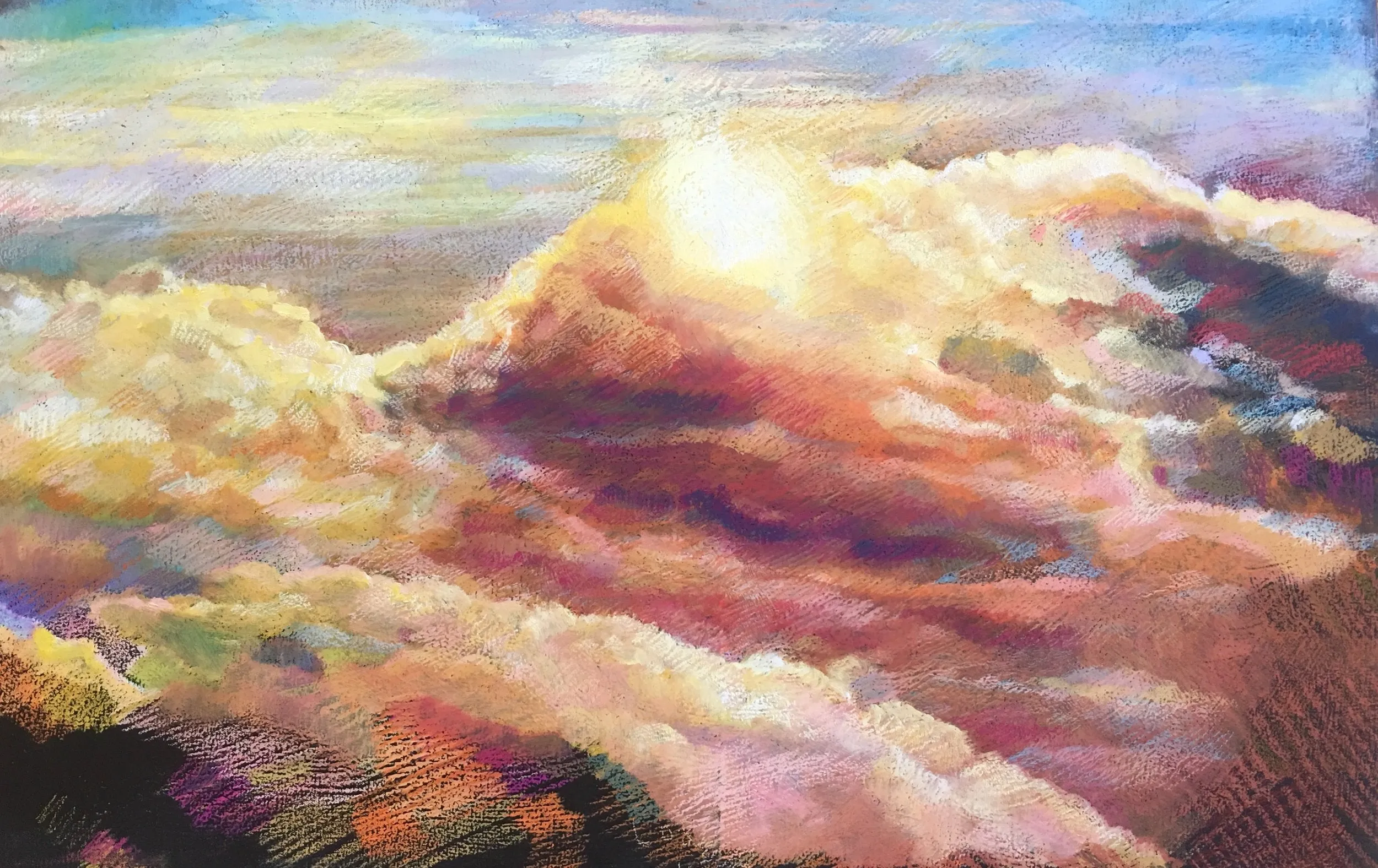 Cloudscape by Vincent Castaldi Scarf