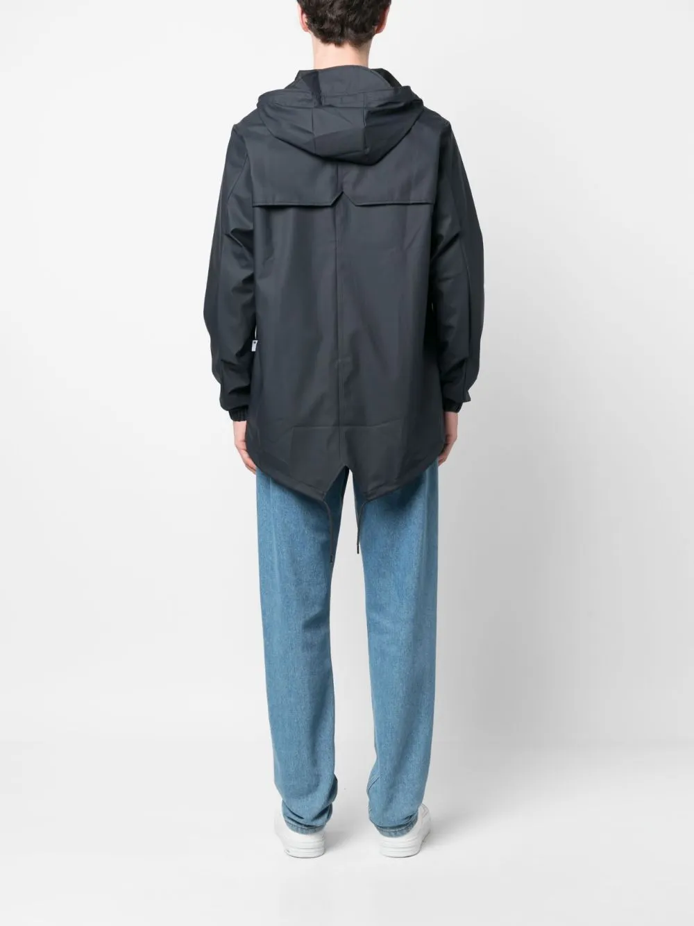 drawstring-hood parka jacket