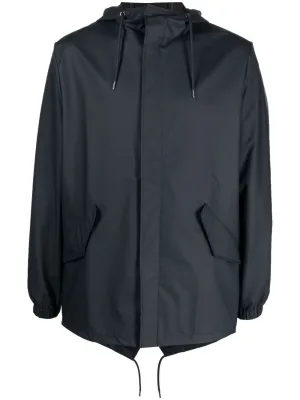 drawstring-hood parka jacket