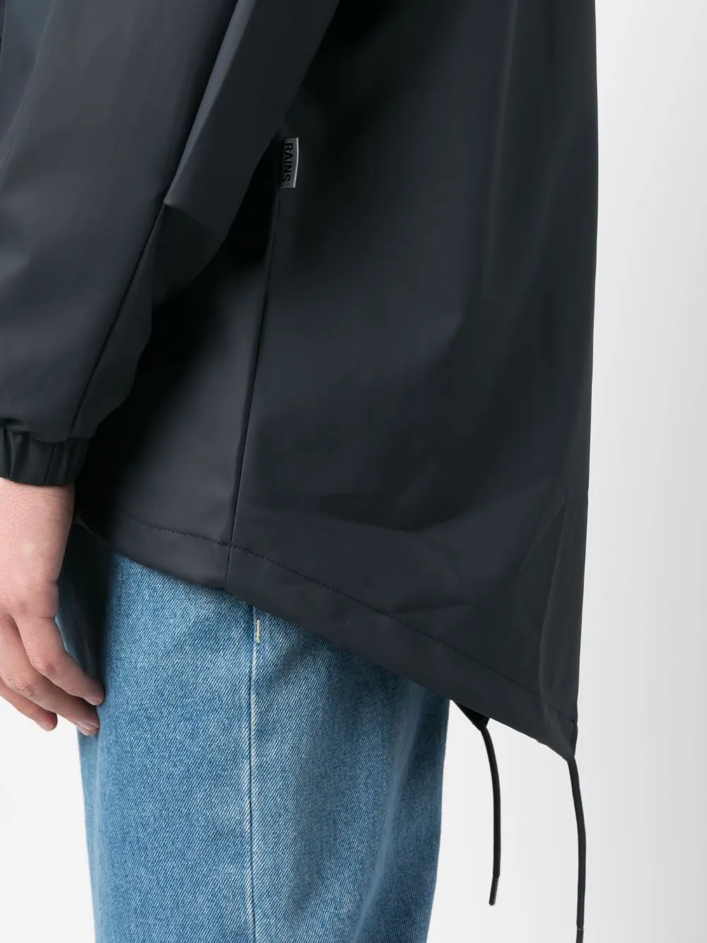 drawstring-hood parka jacket