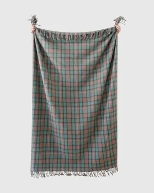 Fraser Hunting Weathered Tartan Recycled Wool Blanket