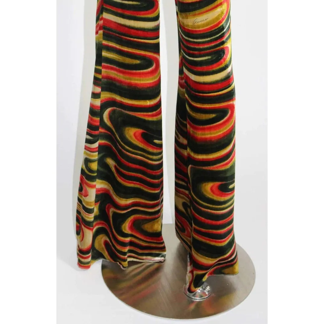 Gucci 1990s by Tom Ford Runway Silk Velvet Pants