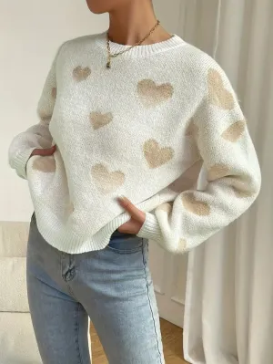 Heart Pattern Sweater