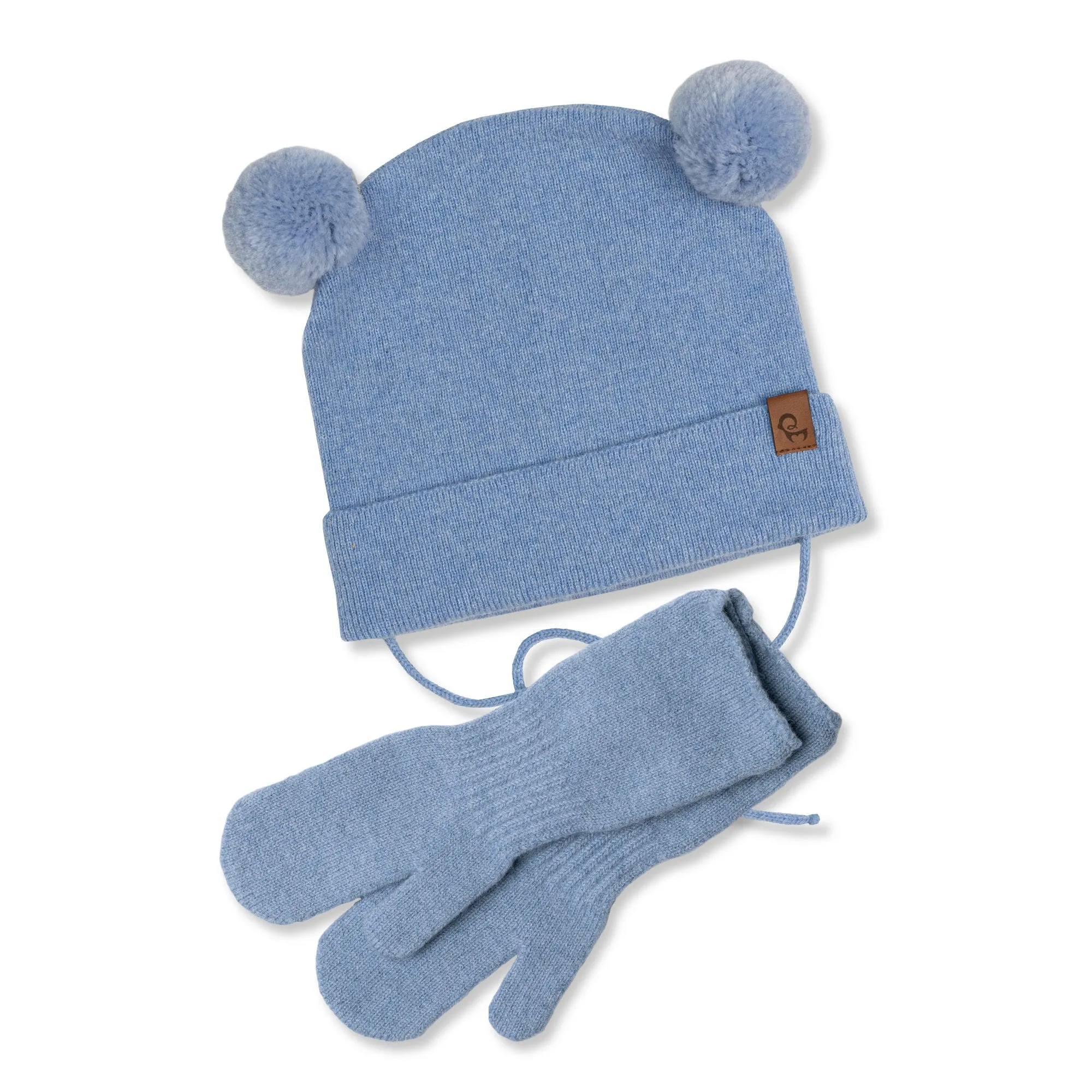 Knit Baby Beanie & Mittens 2-Piece