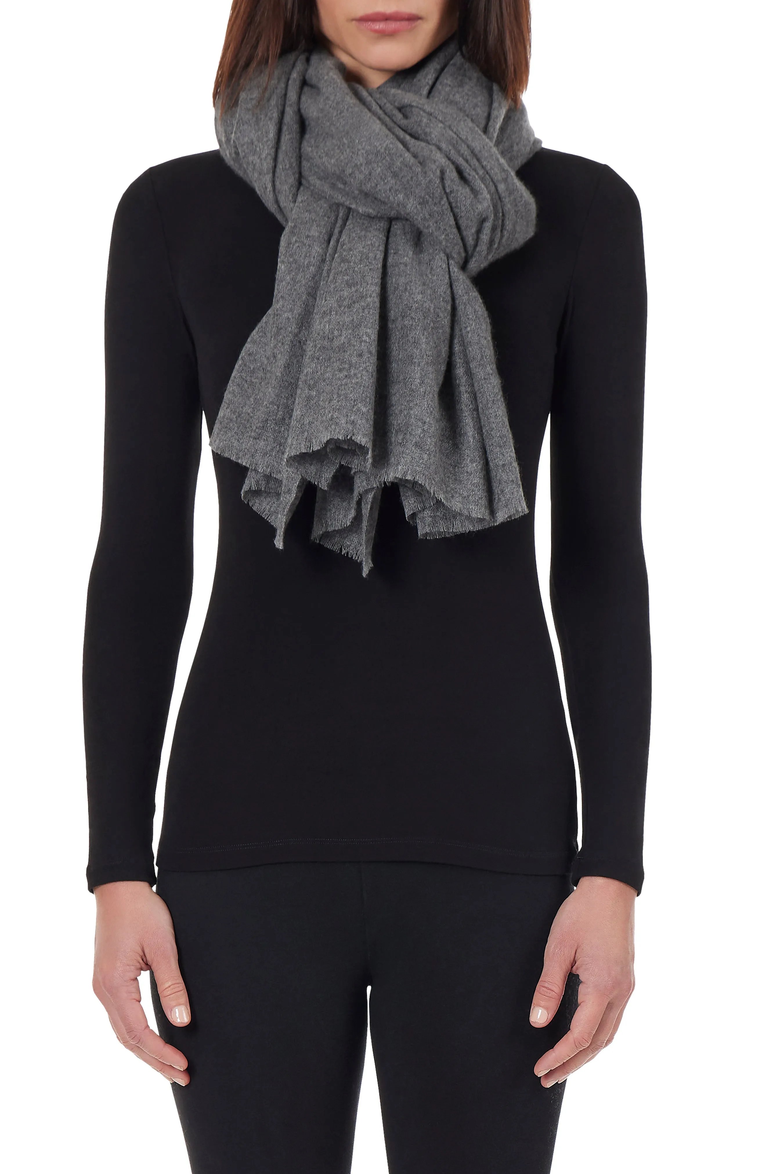 LIGHTWEIGHT CASHMERE GAUZE WRAP