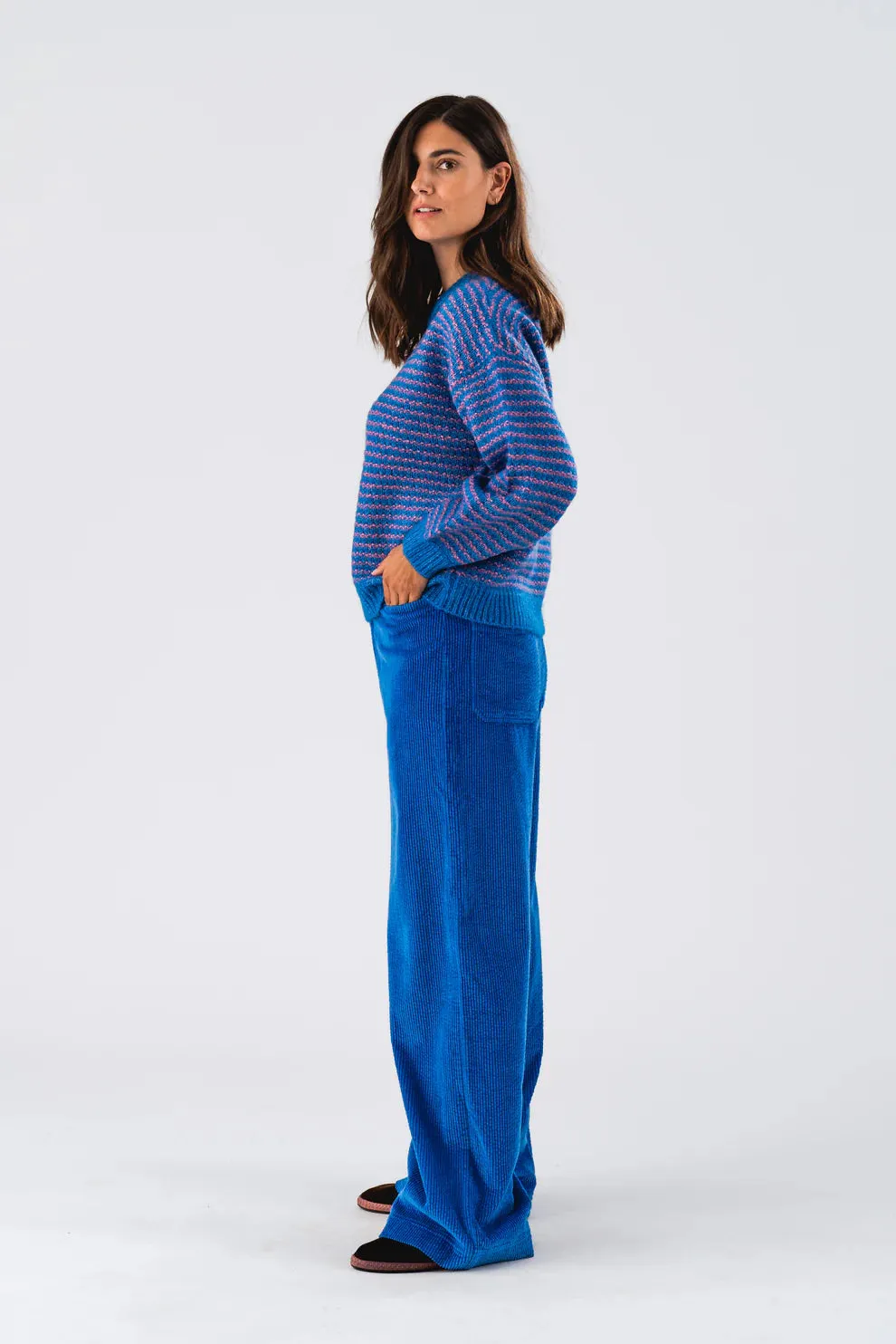 LOLLIES Blue Knit Jumper