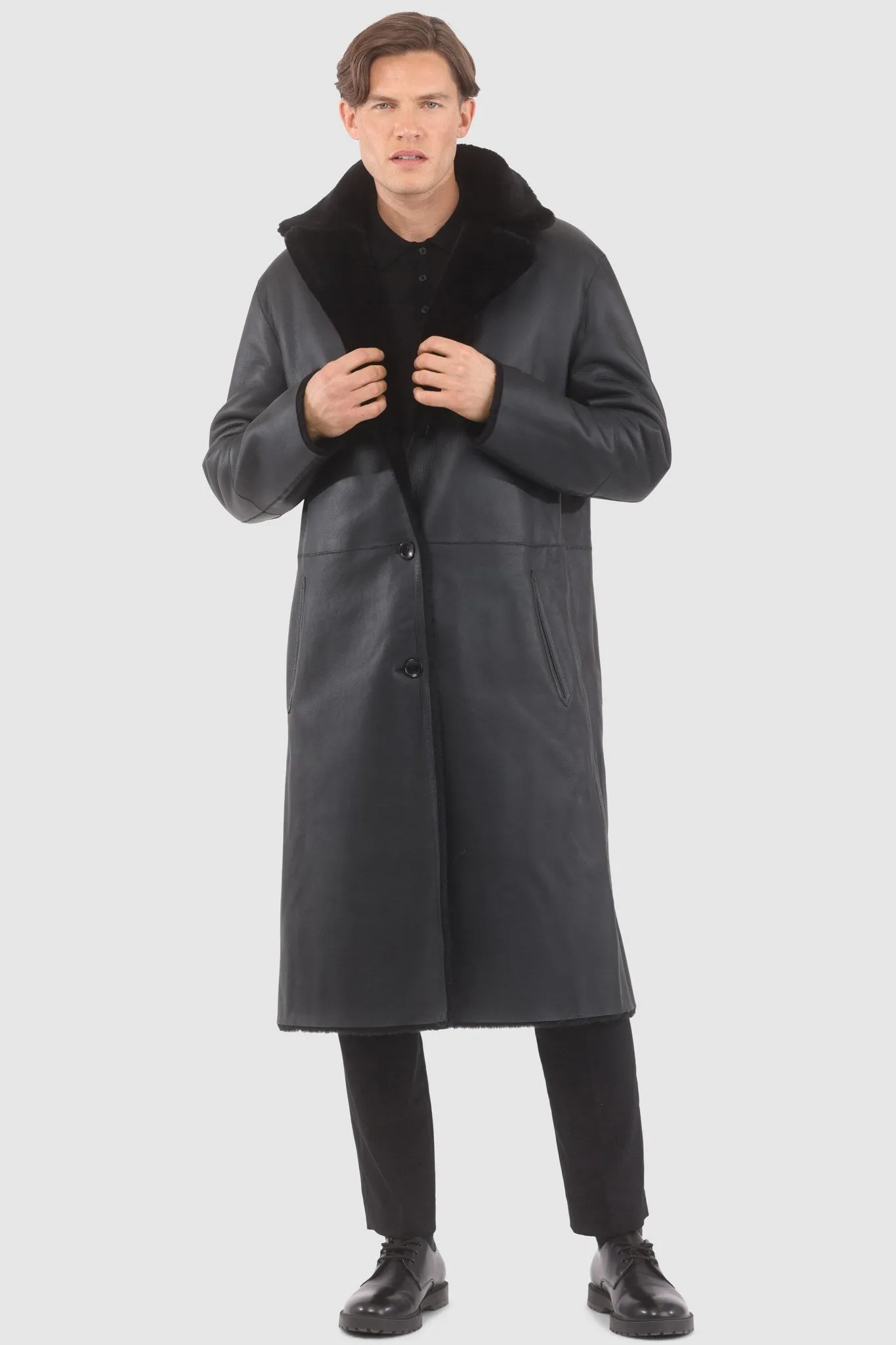 Men's Reversible Merino Shearling Lamb Coat