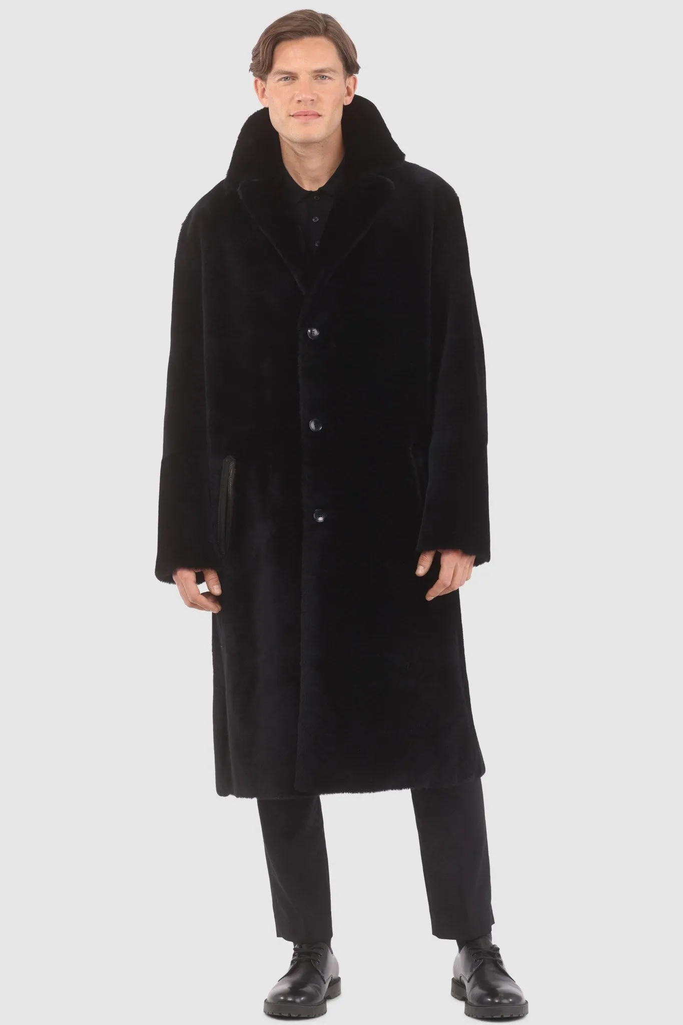 Men's Reversible Merino Shearling Lamb Coat