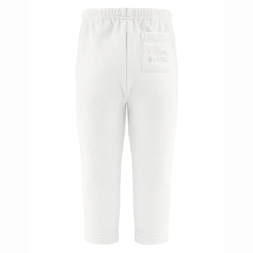 Poivre Blanc Girls Micro Fleece Pants - White