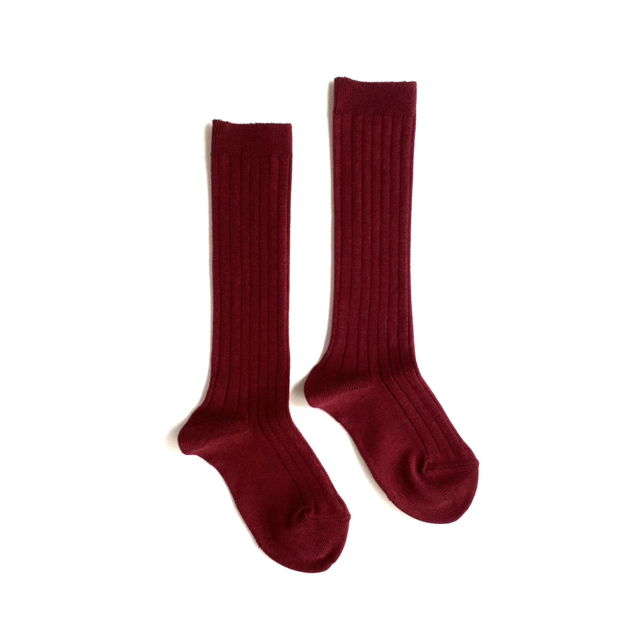 Ribbed Socks Cranberry