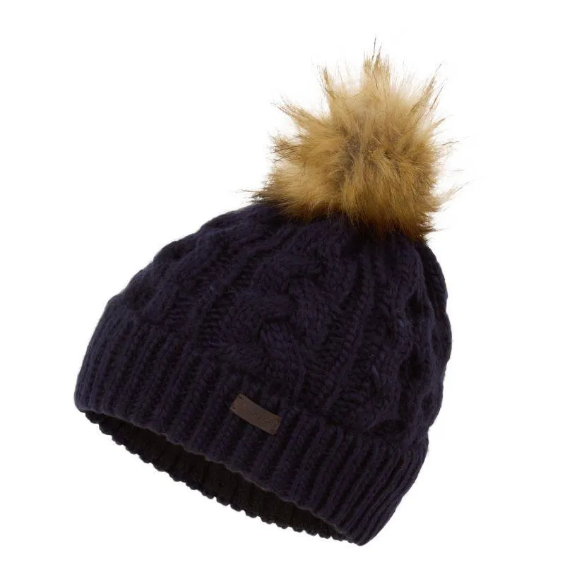 Schoffel Bakewell Ladies Bobble Hat - Navy