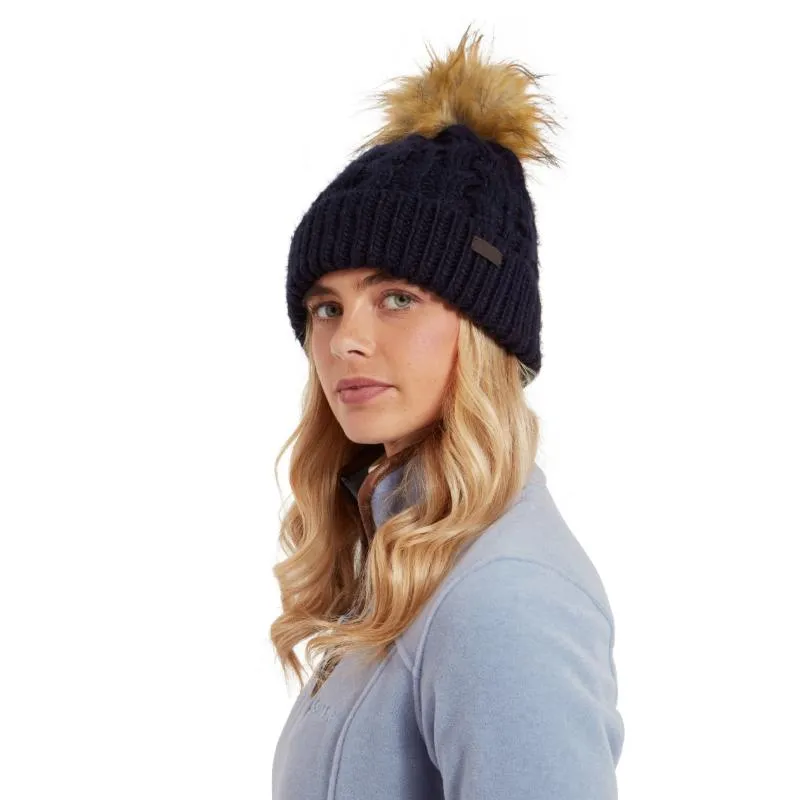 Schoffel Bakewell Ladies Bobble Hat - Navy