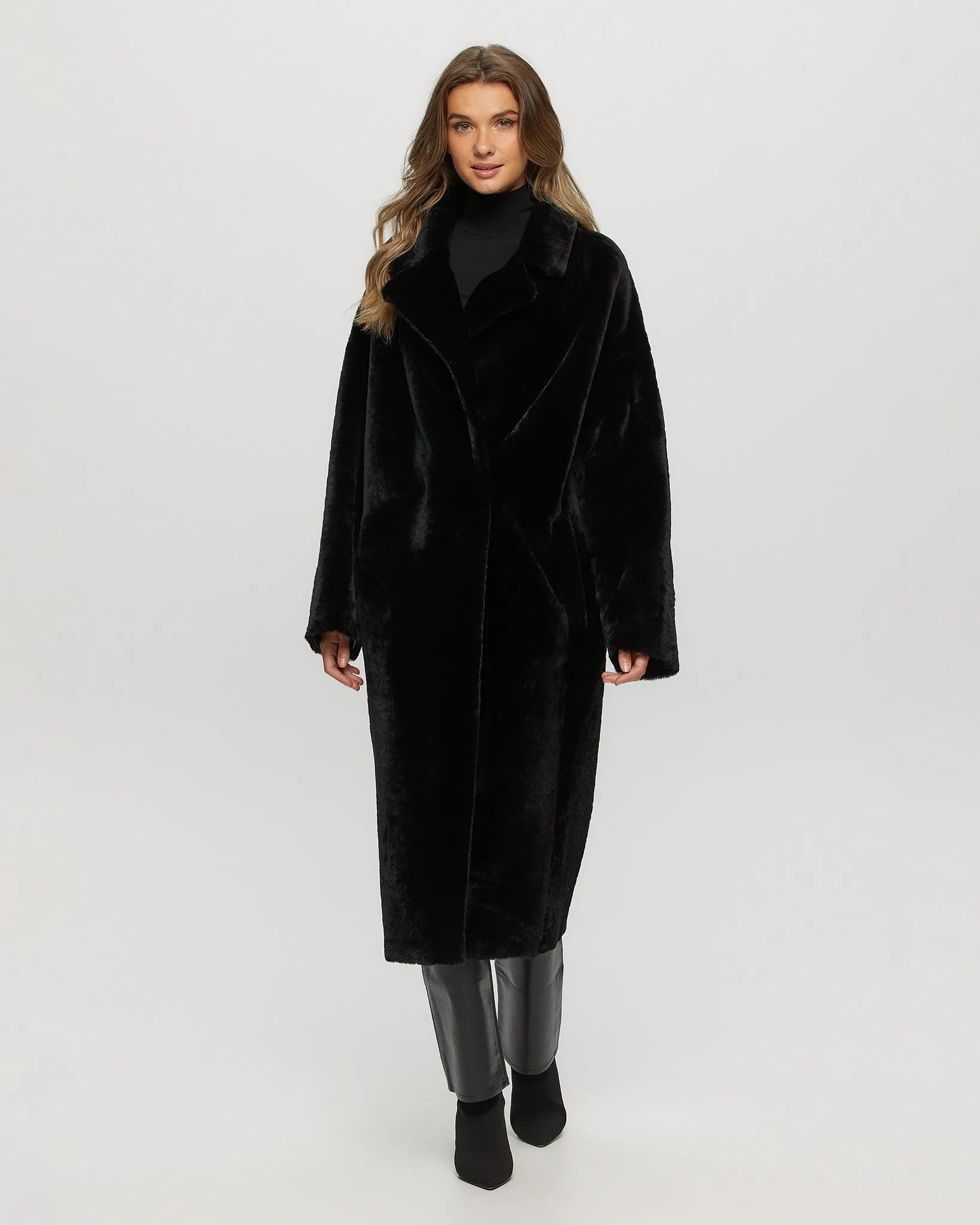 Select Shearling Lamb Short Coat