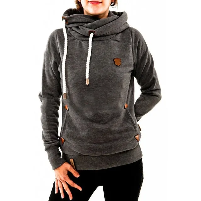 Winter Autumn 2016 Women Hoodies Female Warm Hooded Sweatshirt Long Sleeve Pockets Casual Loose Pullovers Plus Size S-5XL