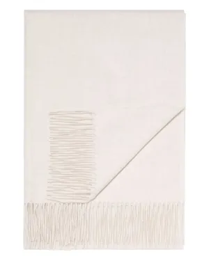 Women's Woven Cashmere Shawl Frost White